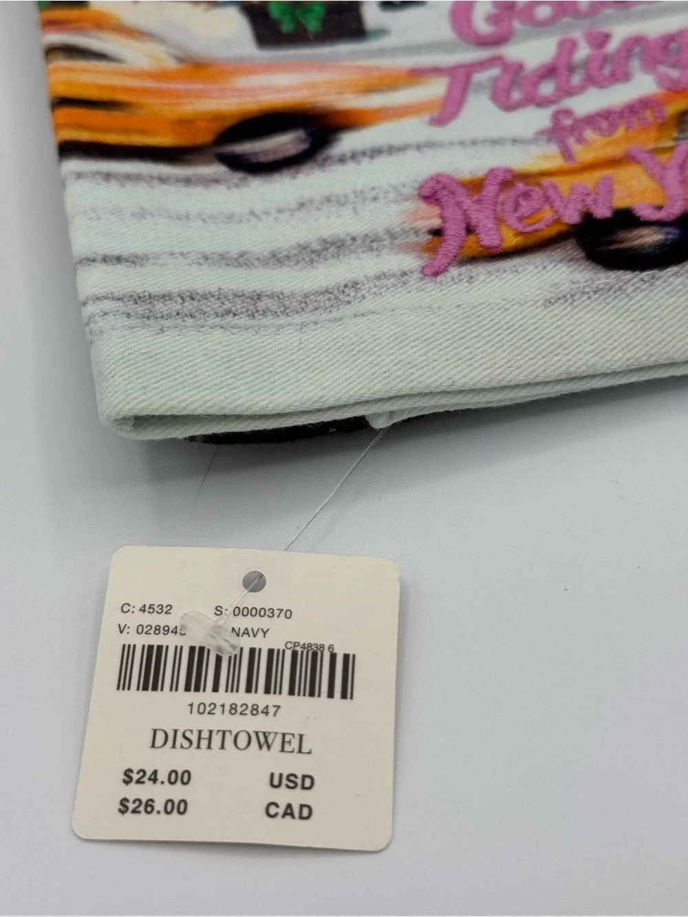 Anthropologie Holiday in the City Dish Towel, New York